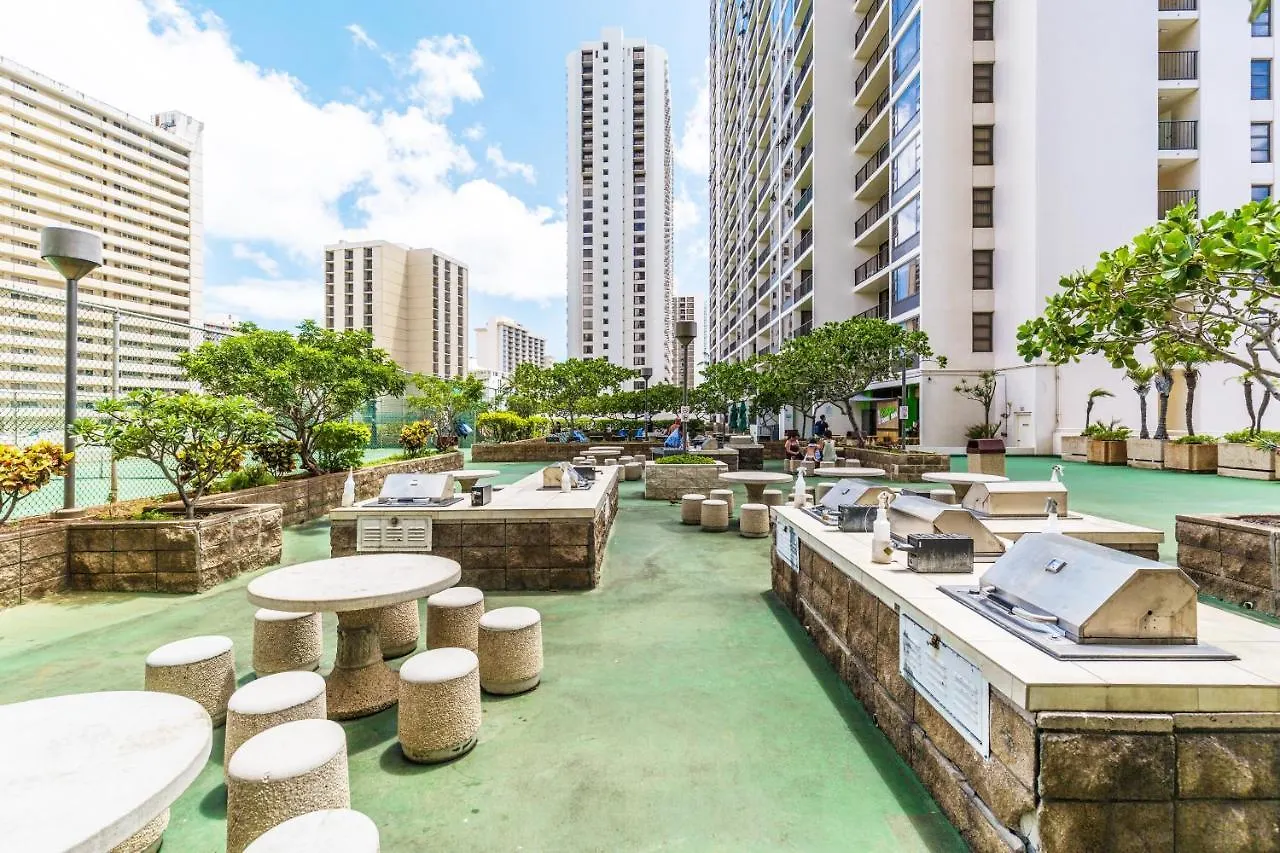 City & Ocean Views 1Br, Steps From Waikiki Beach & Free Parking! Honolulu ABD